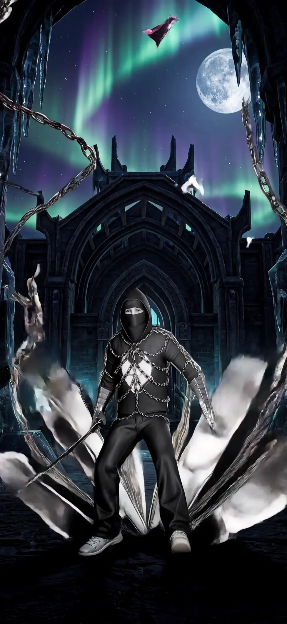Fortnite Masked Figure in Chains 4K Live Wallpaper