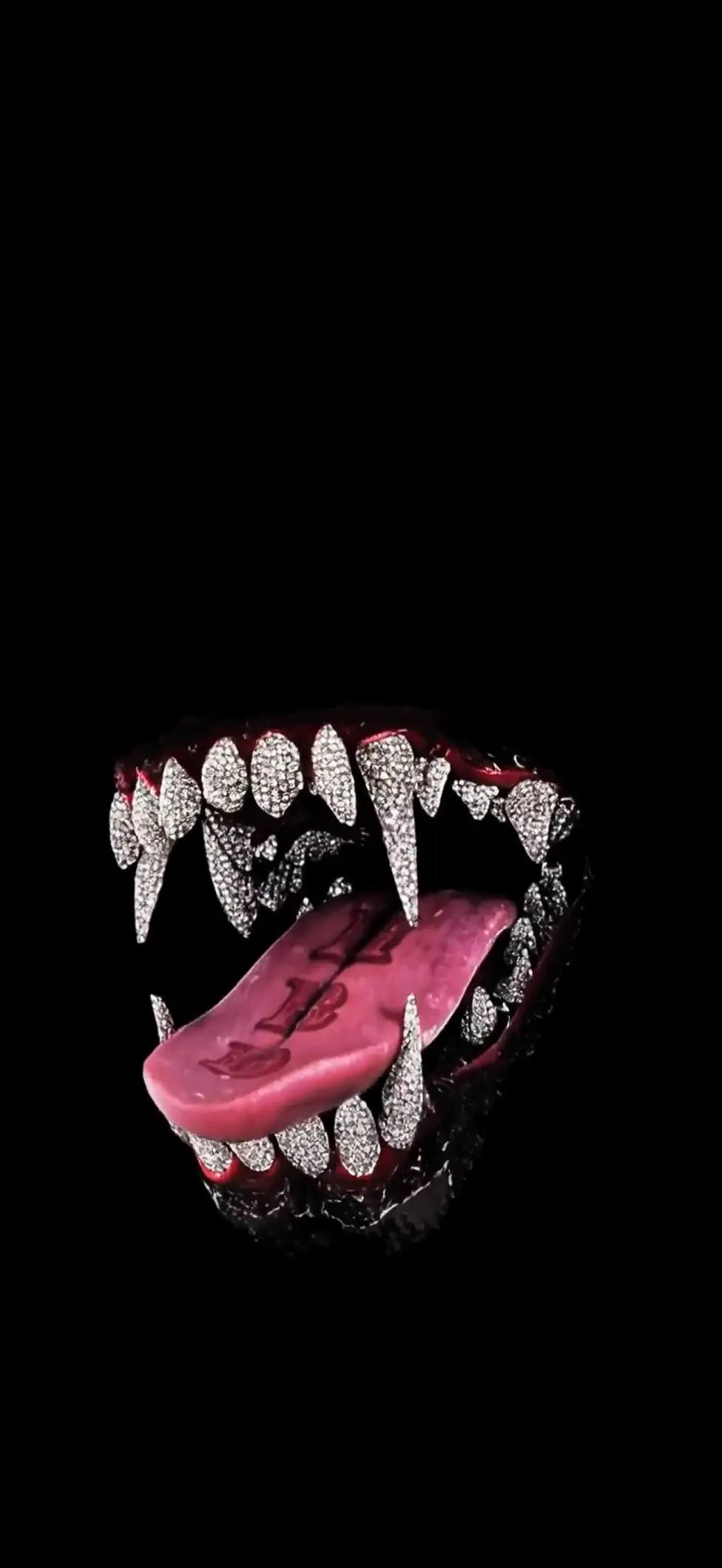 Luxury Diamond Fangs Gothic 4K Live Wallpaper for AMOLED