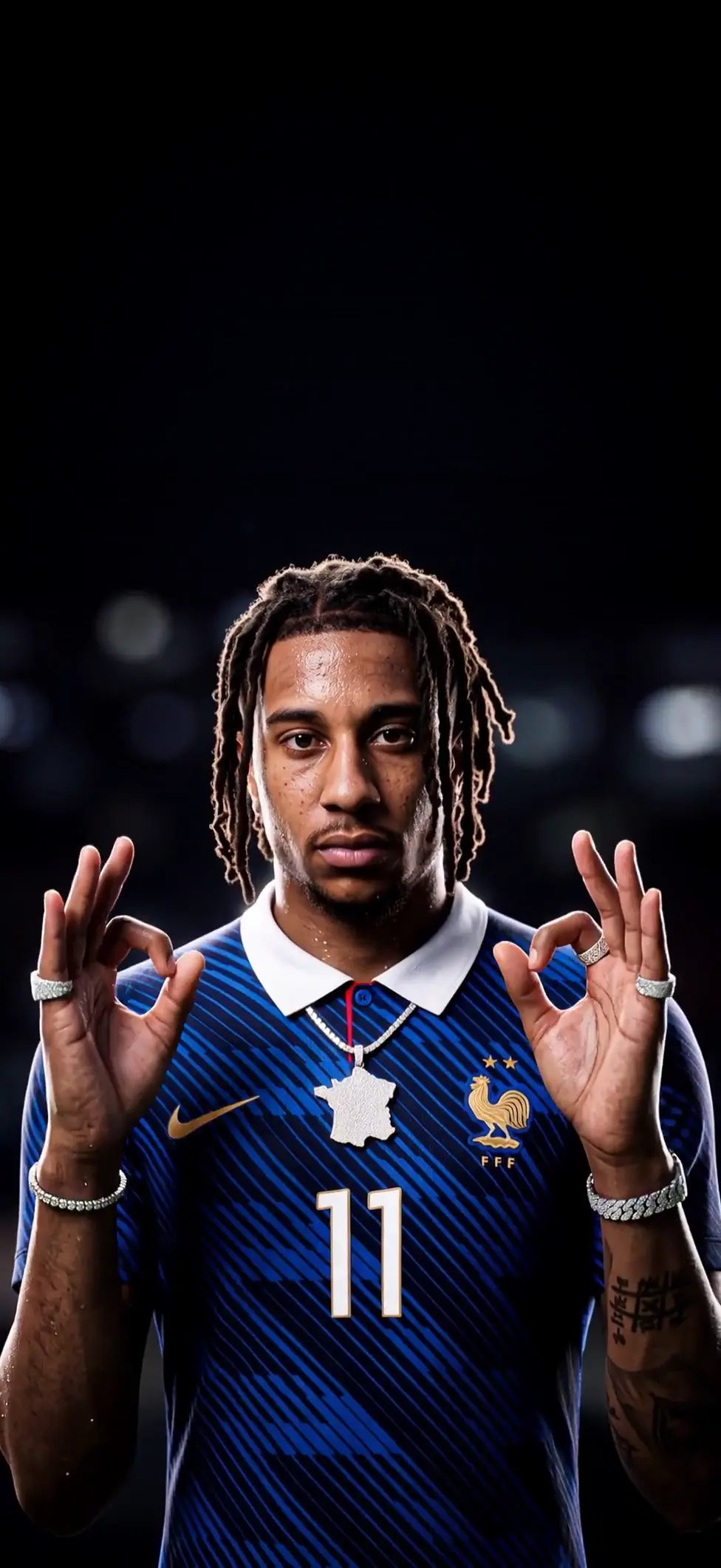 Michael Olise France Jersey 4K Football Live Wallpaper