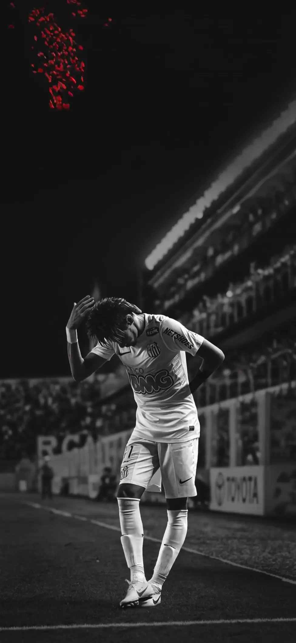 Aesthetic Football Live Wallpaper Featuring Bowing Player