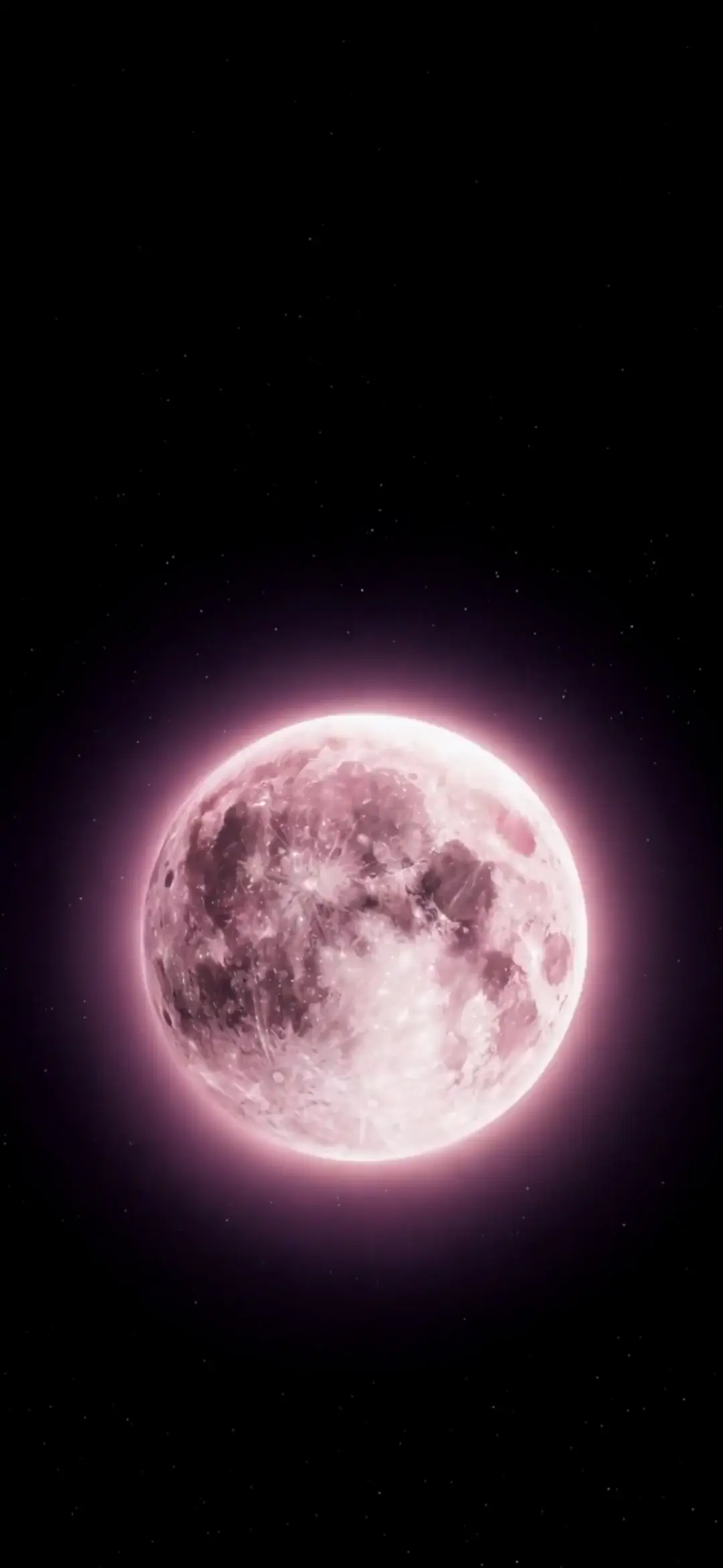 Pink Aesthetic Moon Live Wallpaper for iPhone