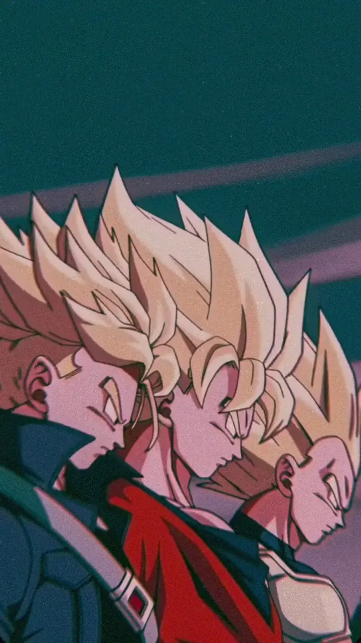Dragon Ball Z Super Saiyan Trio 4K Anime Live Wallpaper