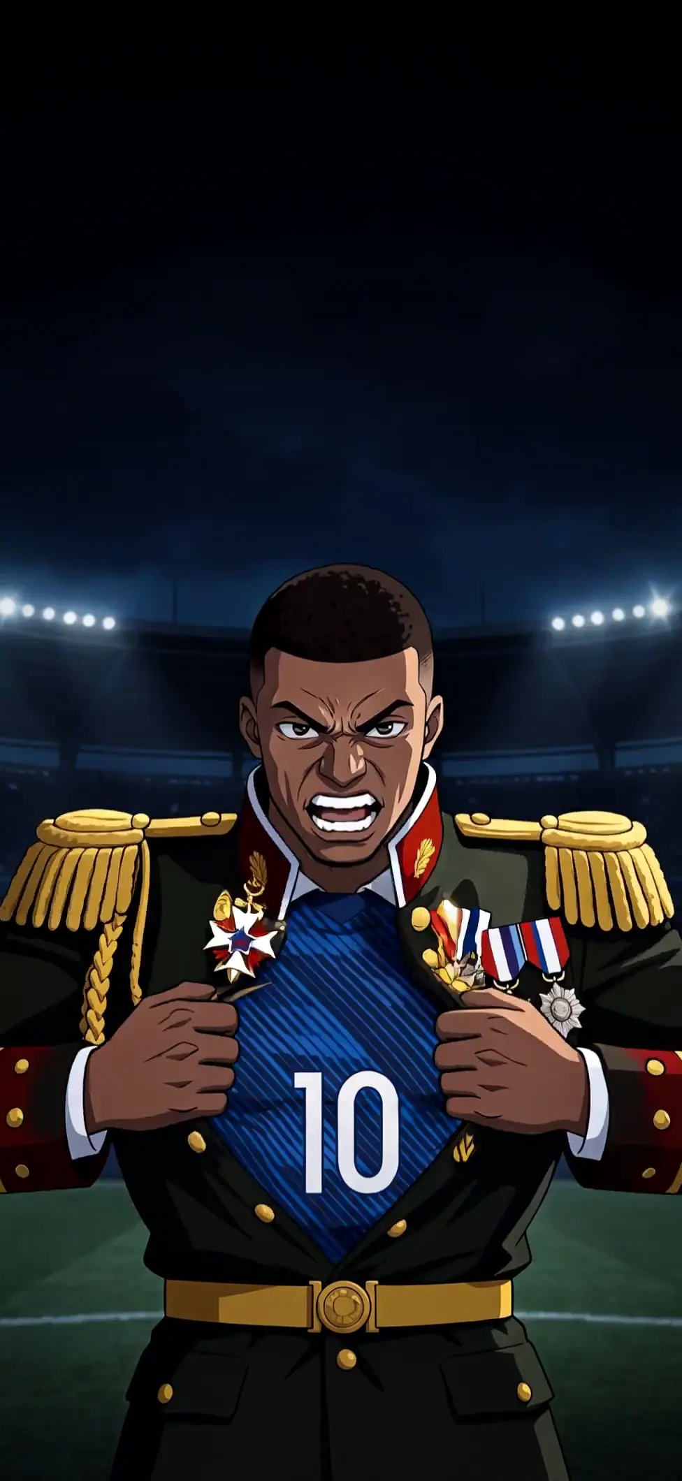 Epic Anime Kylian Mbappé Dictator Meme Live Wallpaper