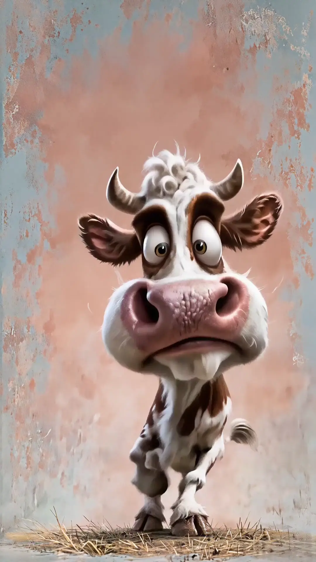 Funny Cartoon Cow Animated Wallpaper in 4K