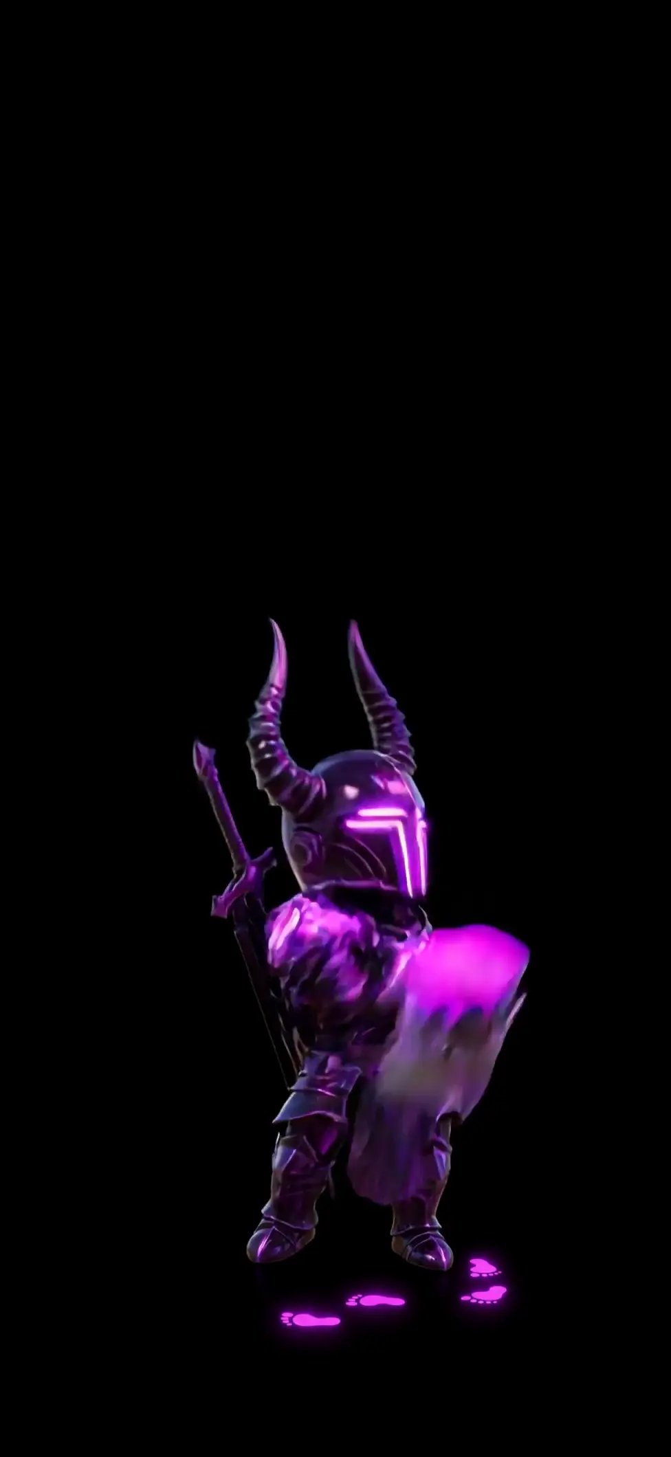Chibi Neon Dark Knight 4K Live Wallpaper for Mobile