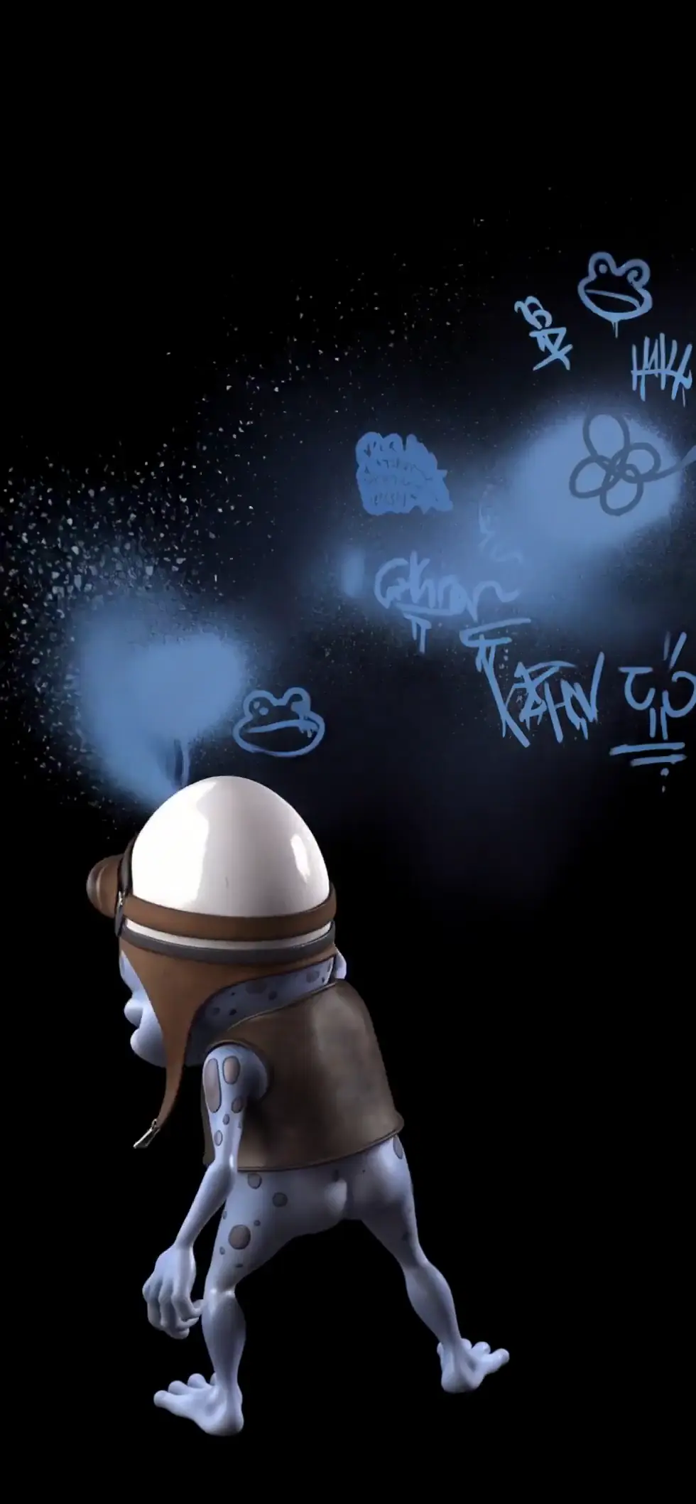 Crazy Frog Graffiti Spray Paint Live Wallpaper