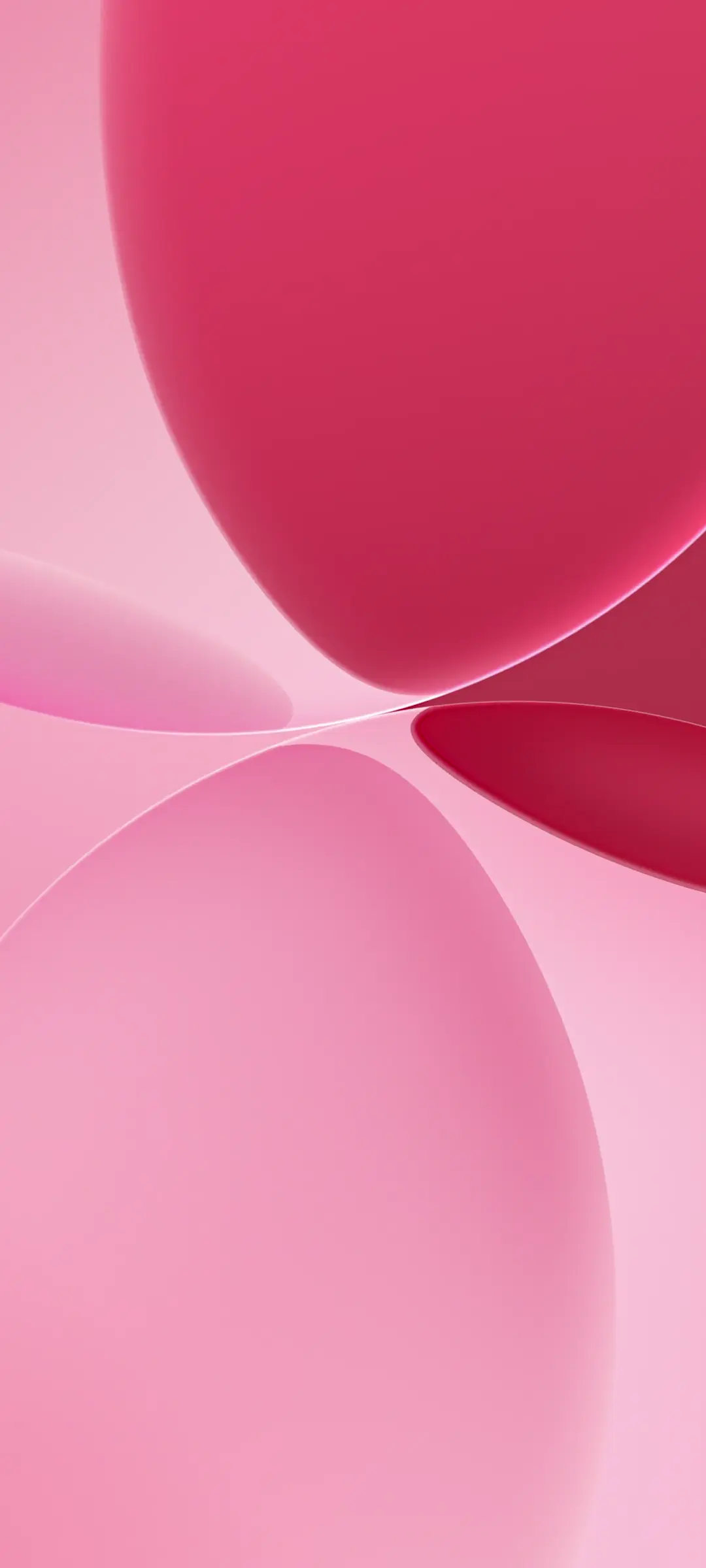 Pink Abstract Soft Curves 4K Aesthetic Live Wallpaper