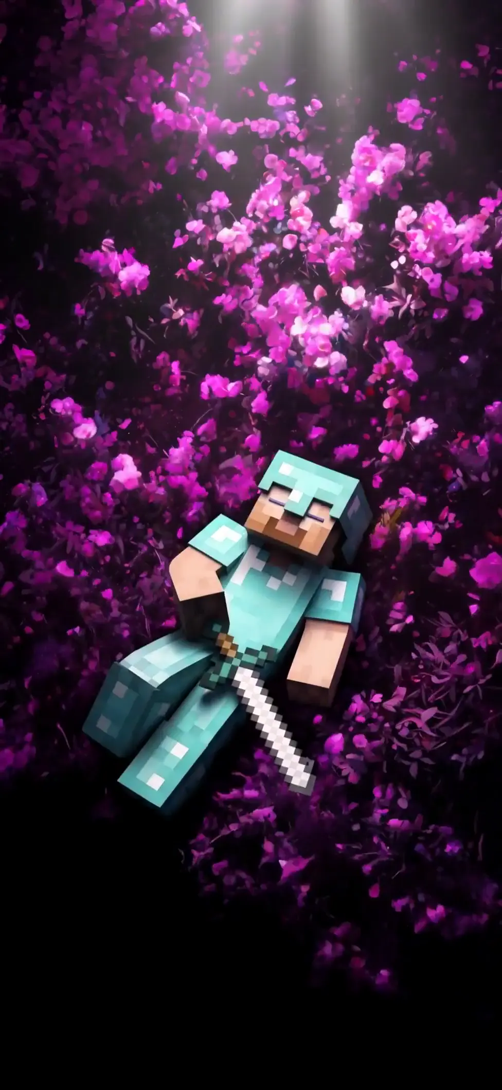 Minecraft Diamond Armor Wallpaper for iPhone