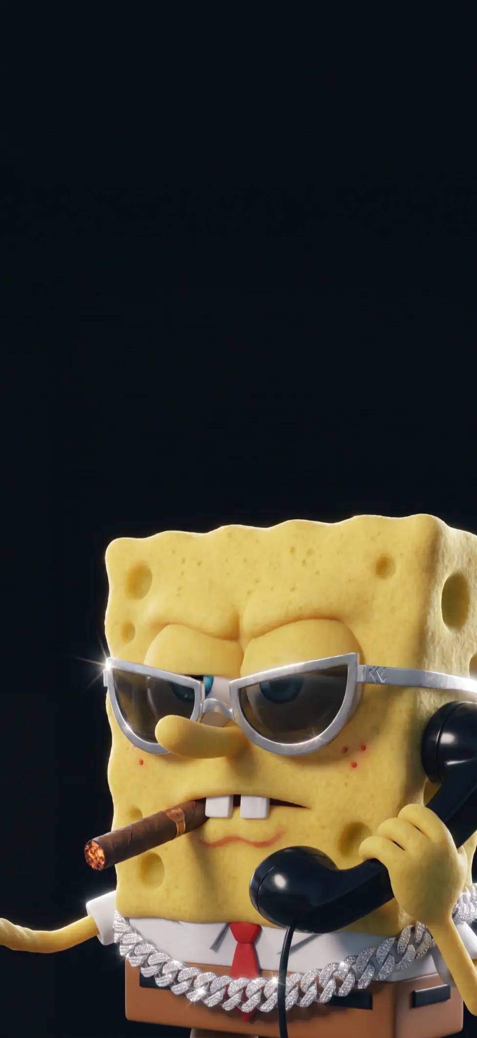 Gangster Spongebob Squarepants with Shades Live Wallpaper
