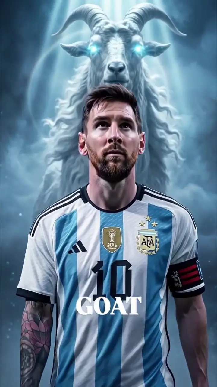 Lionel Messi GOAT Legend Animated Football Wallpaper