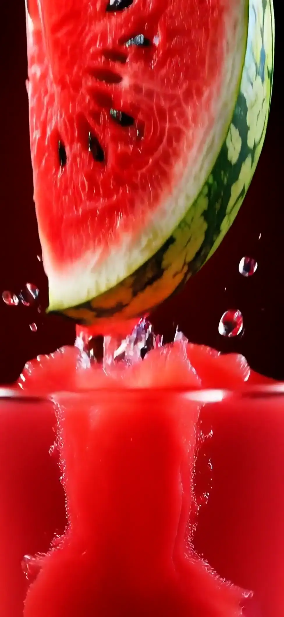 Vibrant Watermelon Juice Drip Animated 4K Wallpaper