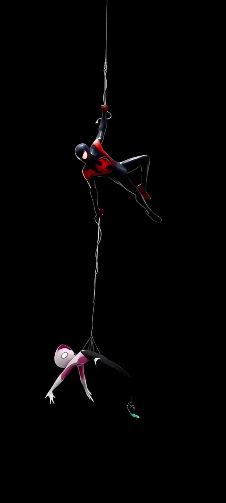 Miles Morales and Spider-Gwen Minimalist 4K Live Wallpaper