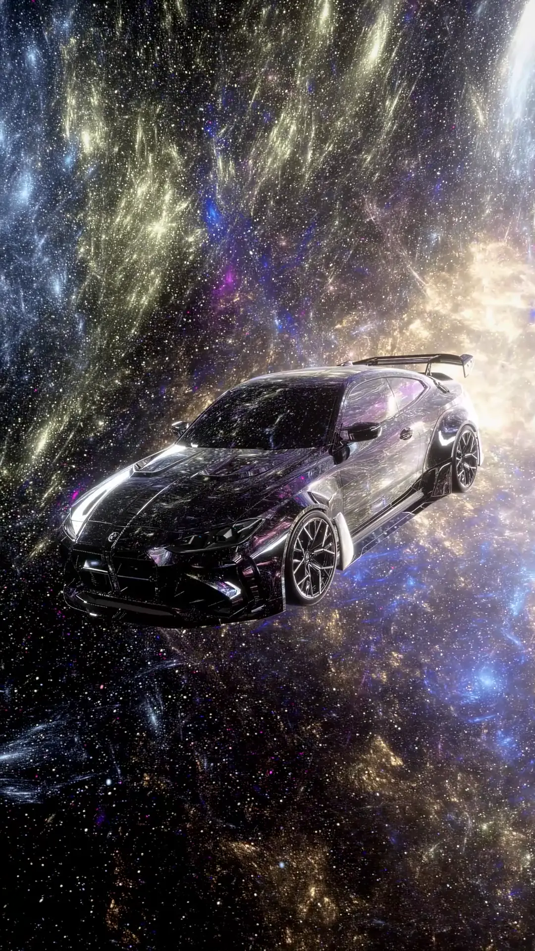 BMW M4 in Space Futuristic Live Wallpaper