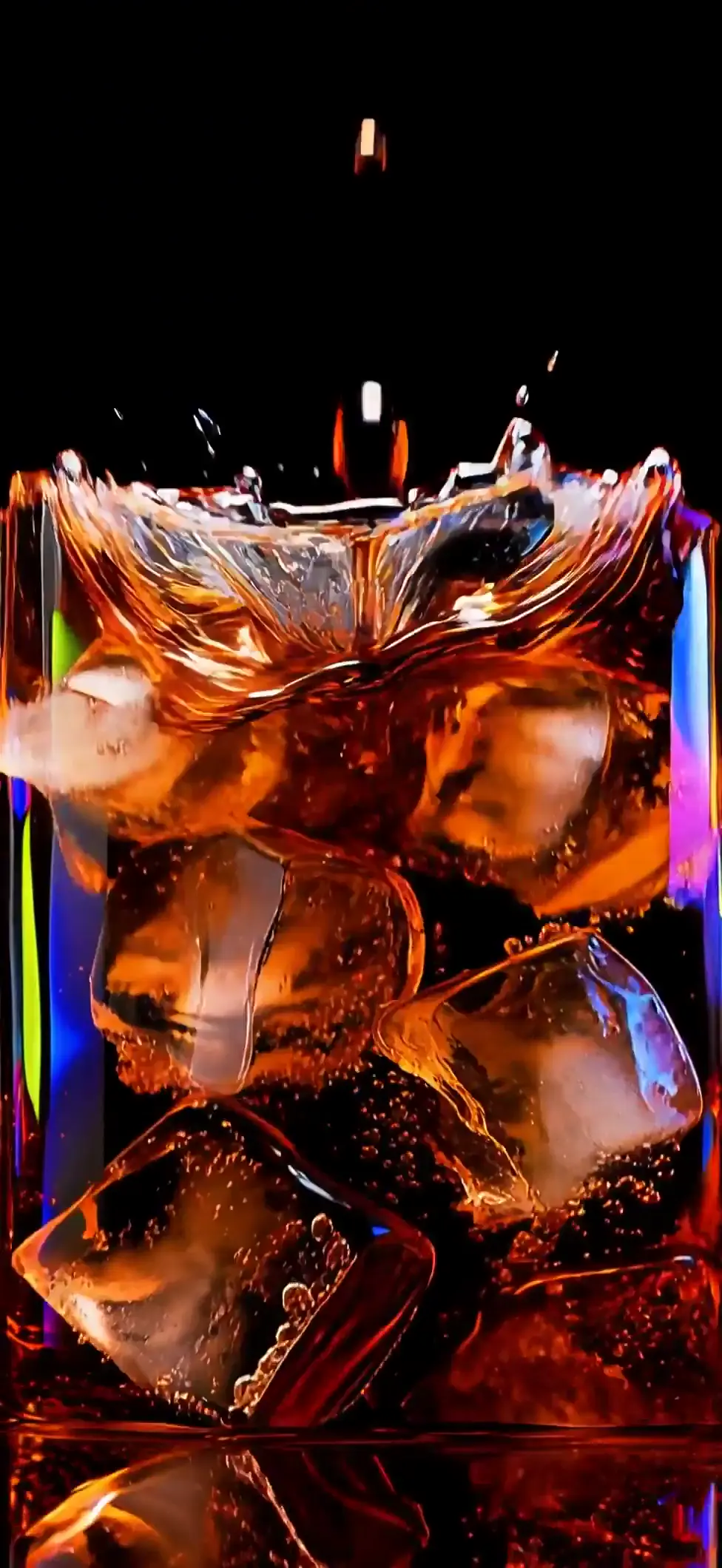 Vibrant 4K Soda Splash Live Wallpaper for Mobile