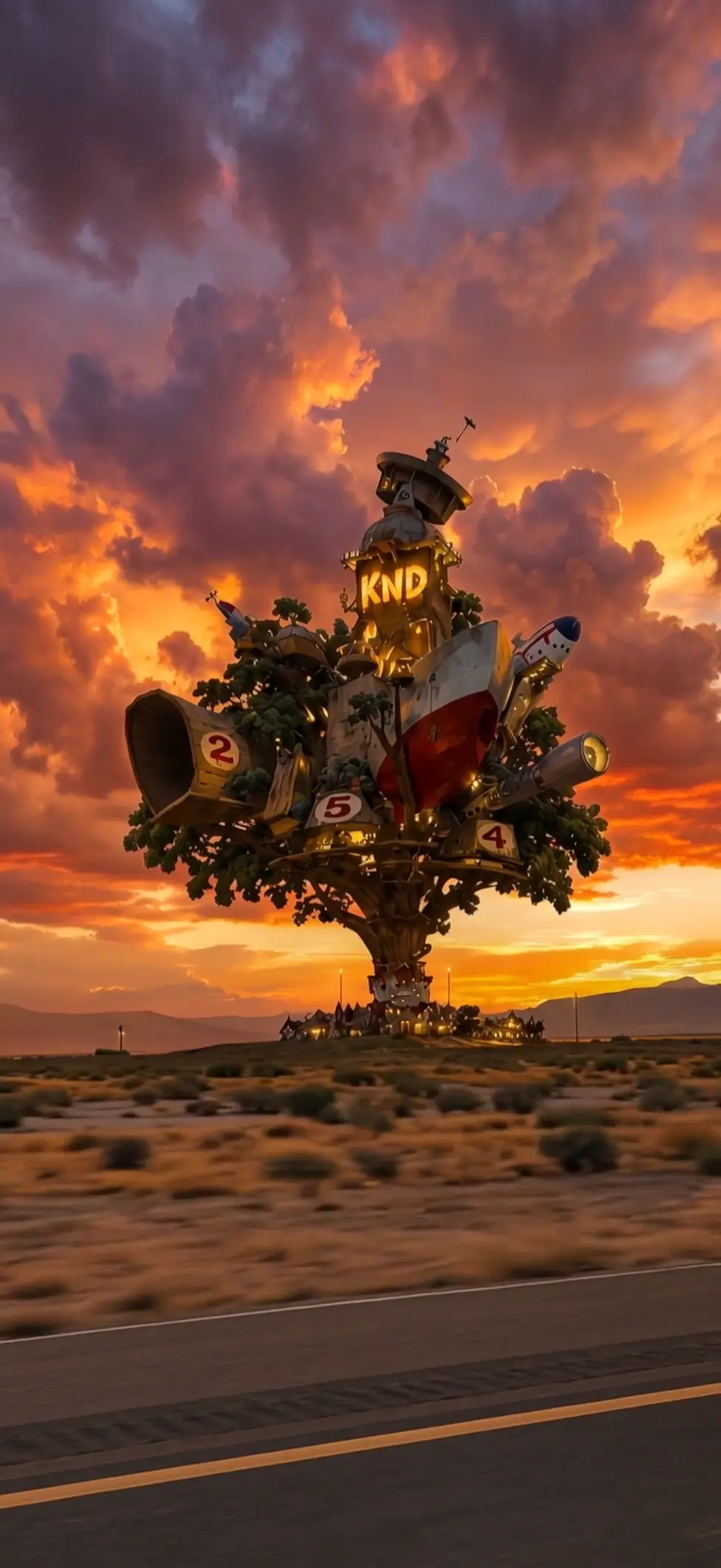 KND Treehouse Sunset 4K Live Wallpaper for Mobile