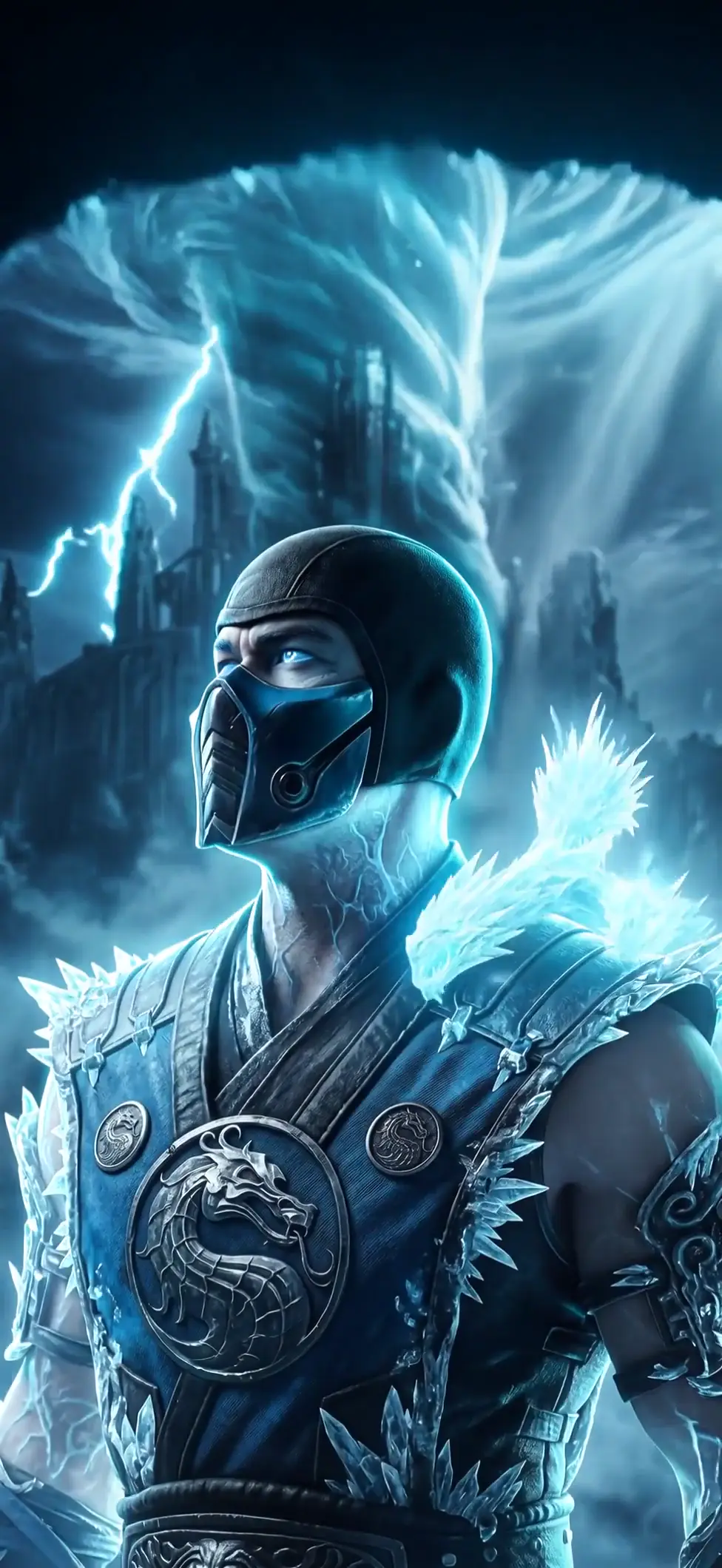 Sub-Zero Ice Storm 4K Mortal Kombat Live Wallpaper