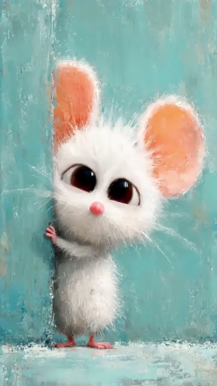 Adorable Fluffy Cartoon Mouse 4K Live Wallpaper