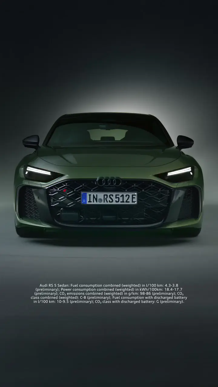 Audi RS5 Green Sports Car 4K Live Wallpaper