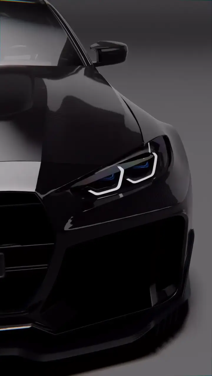 Sleek Black BMW M4 Sportscar 4K Live Wallpaper
