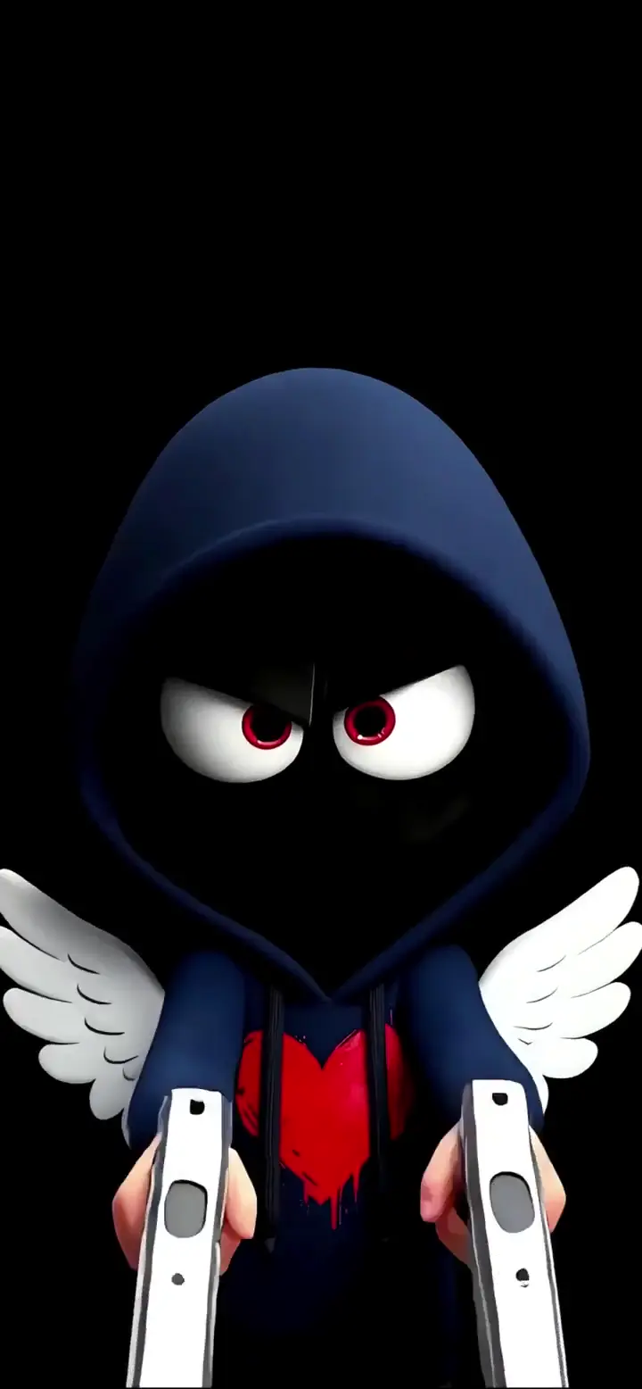 Mischievous Hooded Gunslinger 3D Cartoon Live Wallpaper