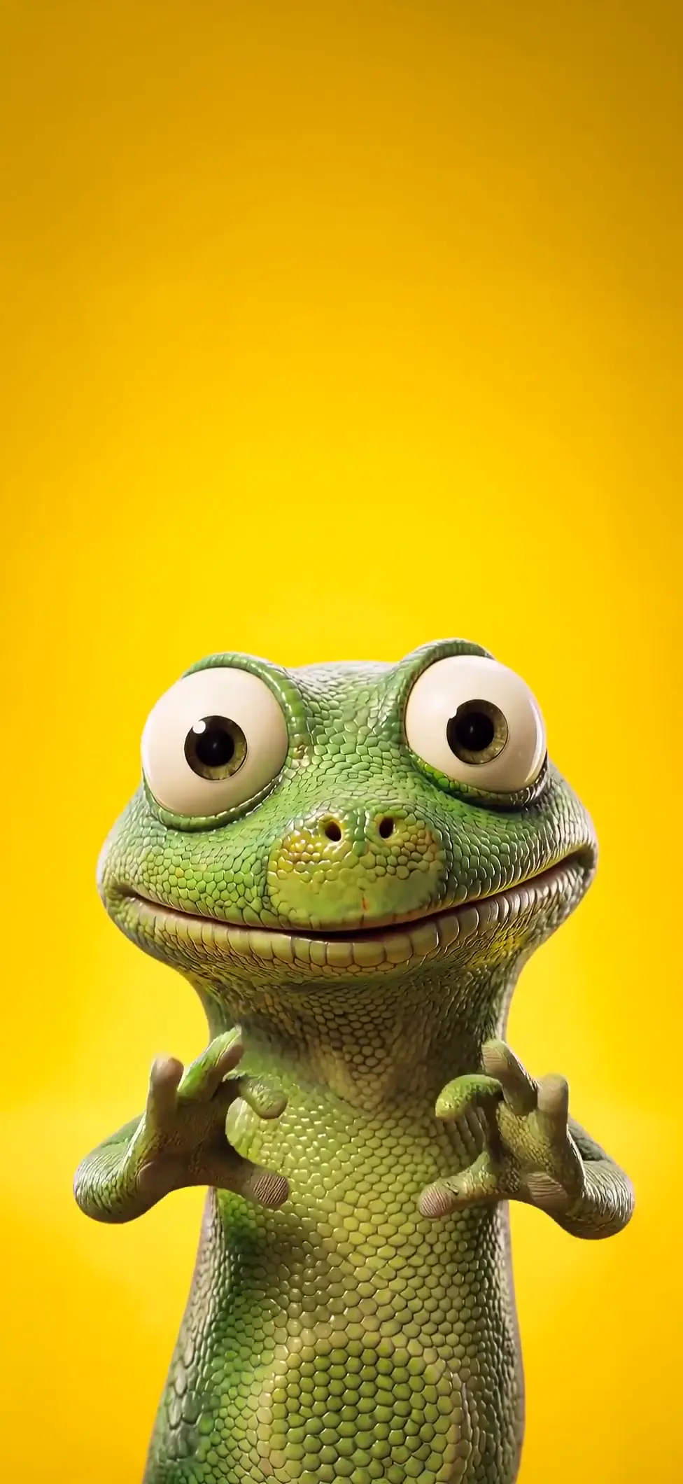 Cute 3D Cartoon Lizard Animated Wallpaper for Mobile