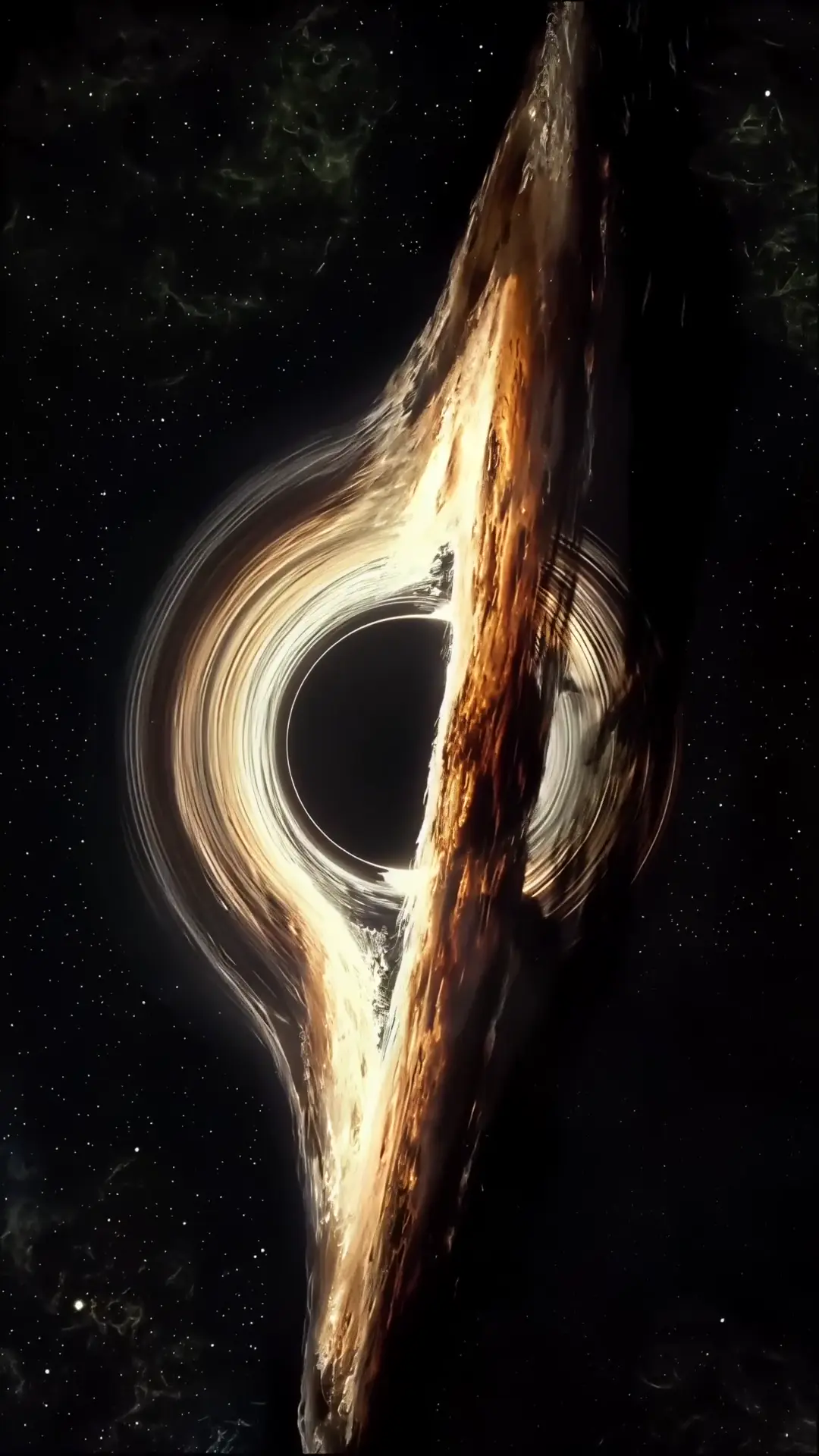 Cosmic Black Hole Swirl Animated Space Wallpaper