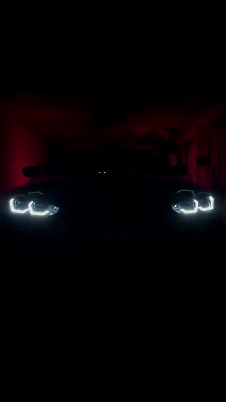 BMW Glowing Headlights Futuristic Car Live Wallpaper