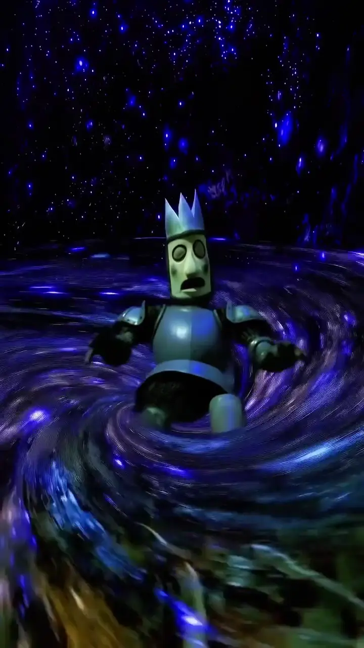 Agent 101 Cartoon in Swirling Space Vortex Wallpaper