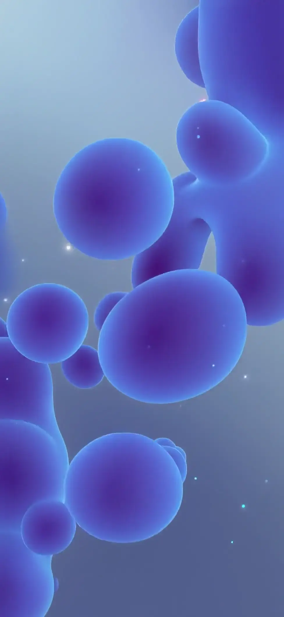 Fluid Abstract Blue Orbs Live Wallpaper in 4K