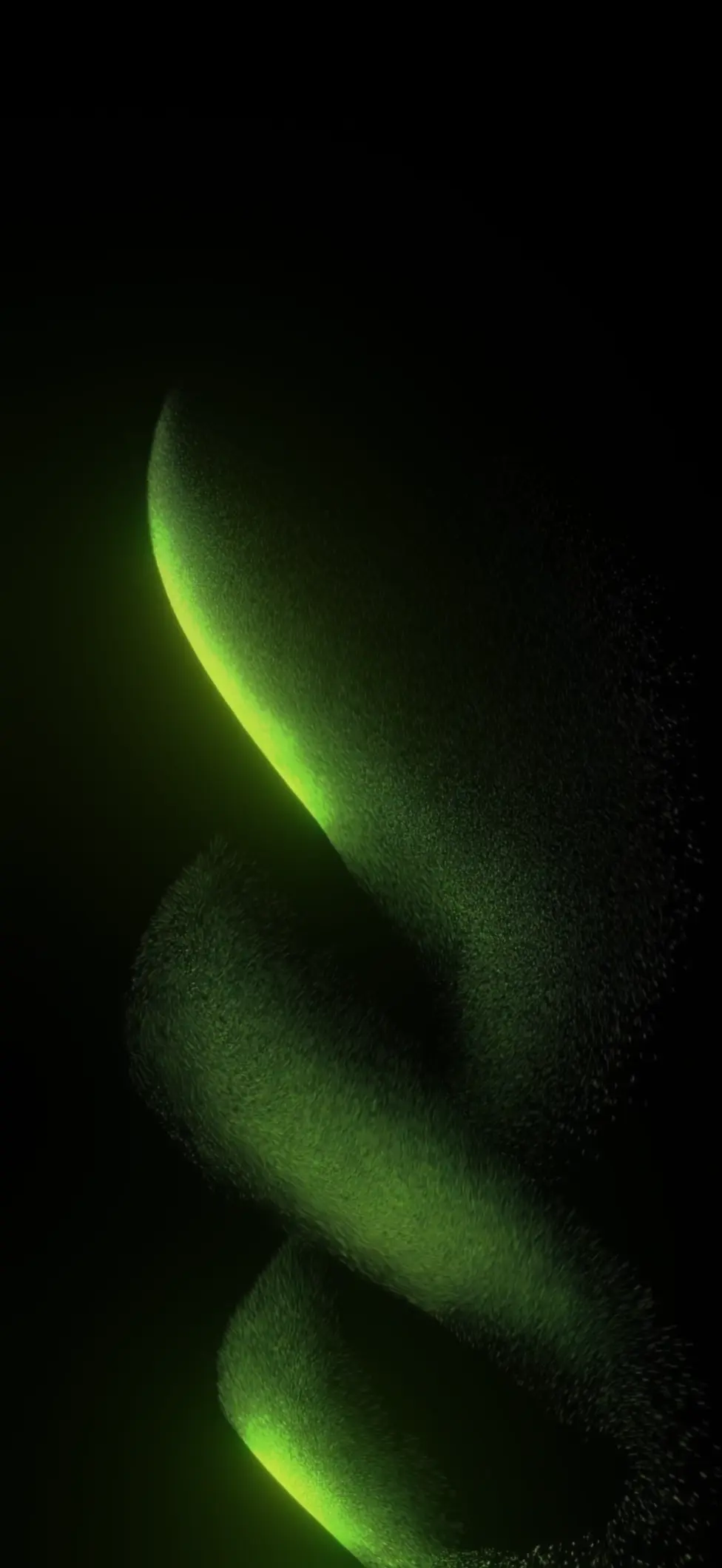 Abstract Green Particle Glow Live Wallpaper for iPhone