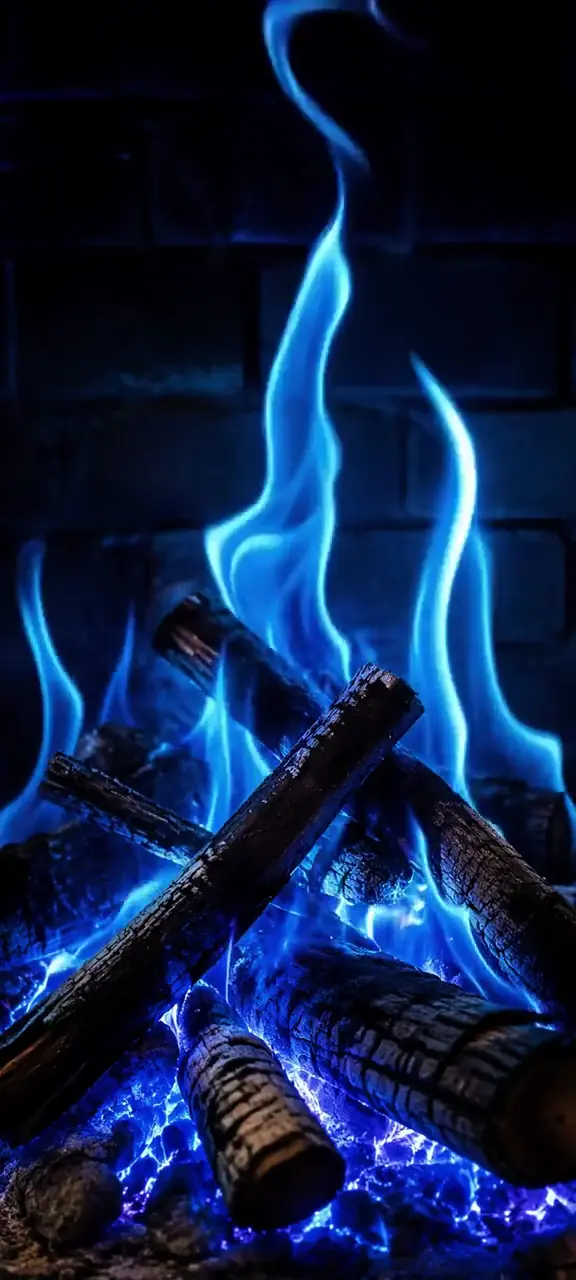 Mystical Blue Flame 4K Live Wallpaper for Mobile