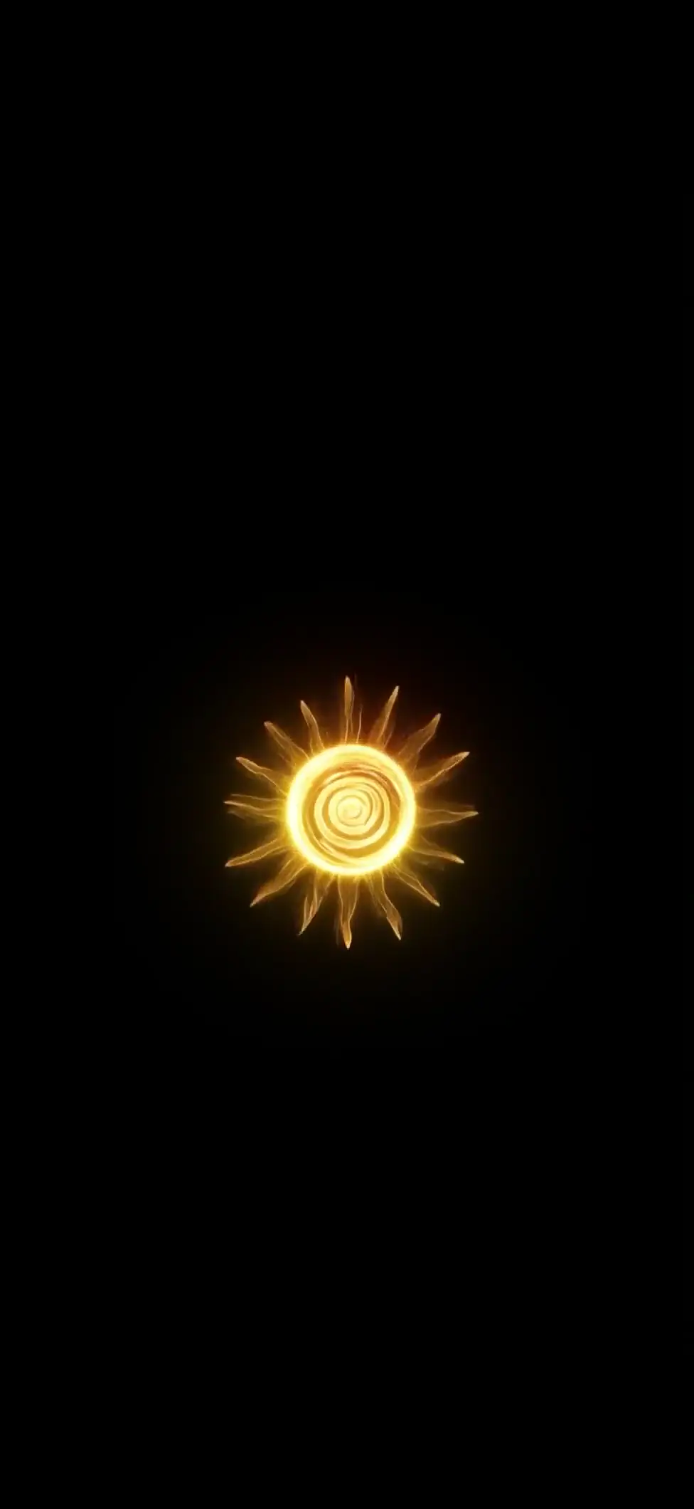 Radiant Golden Sun Abstract Live Wallpaper in 4K