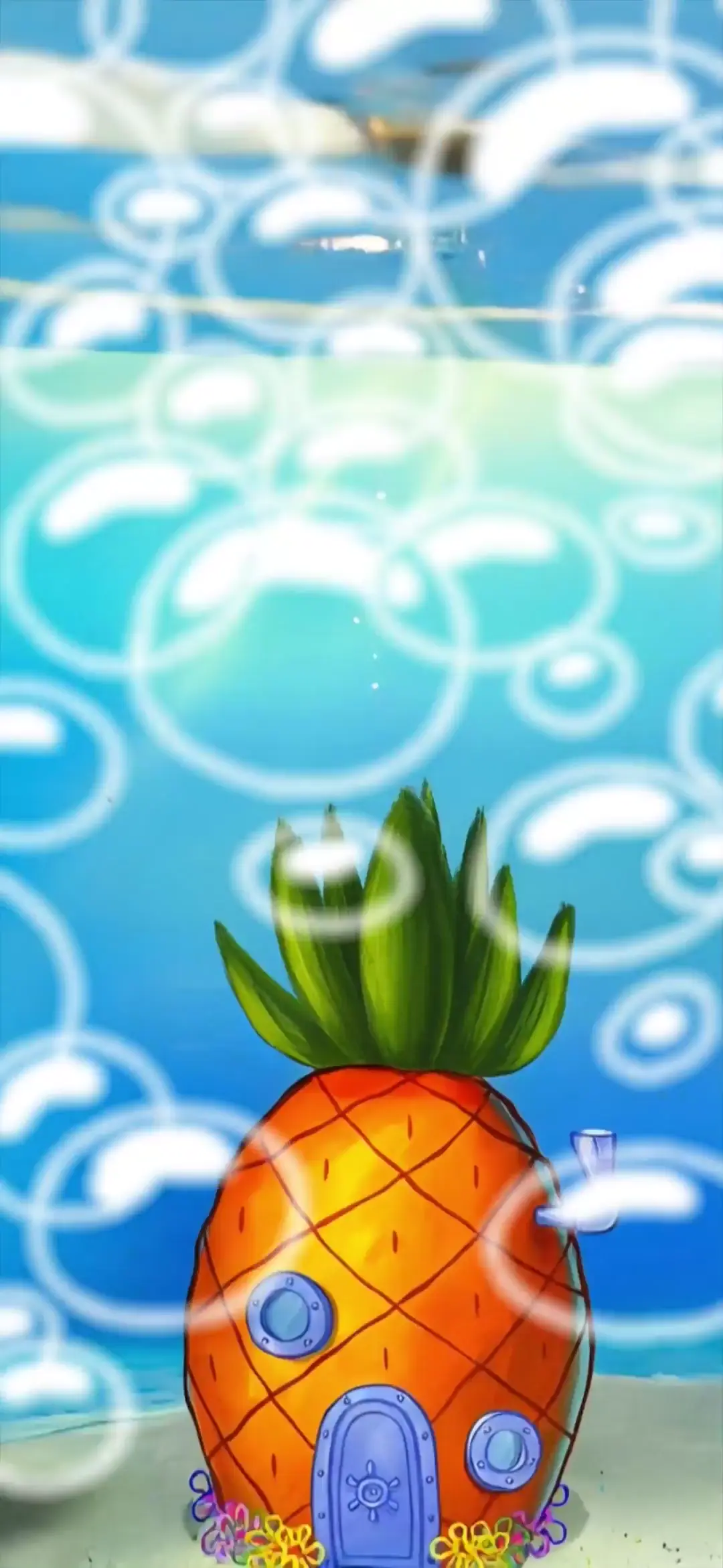 Spongebob Pineapple House in Bikini Bottom 4K Wallpaper