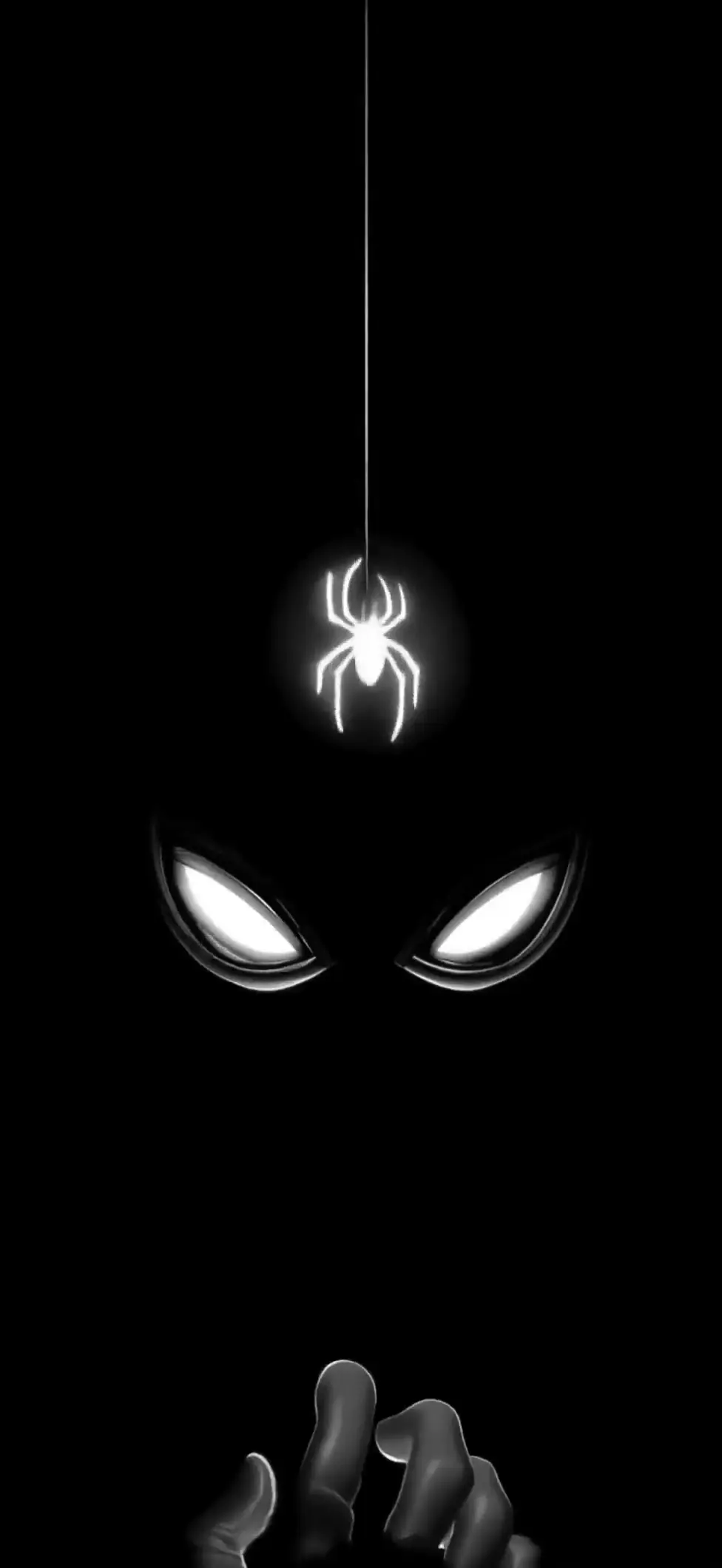 Glowing Spider Emblem Minimalist Spiderman Live Wallpaper