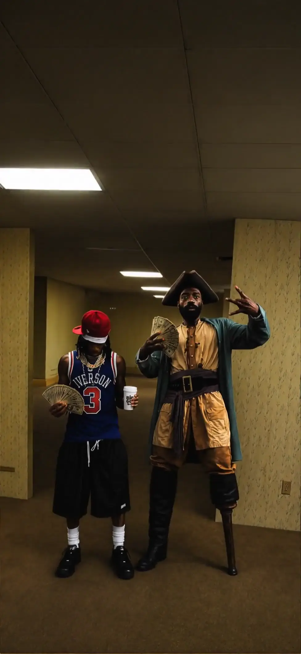 Backrooms Pirate and Rapper 4K Live Wallpaper