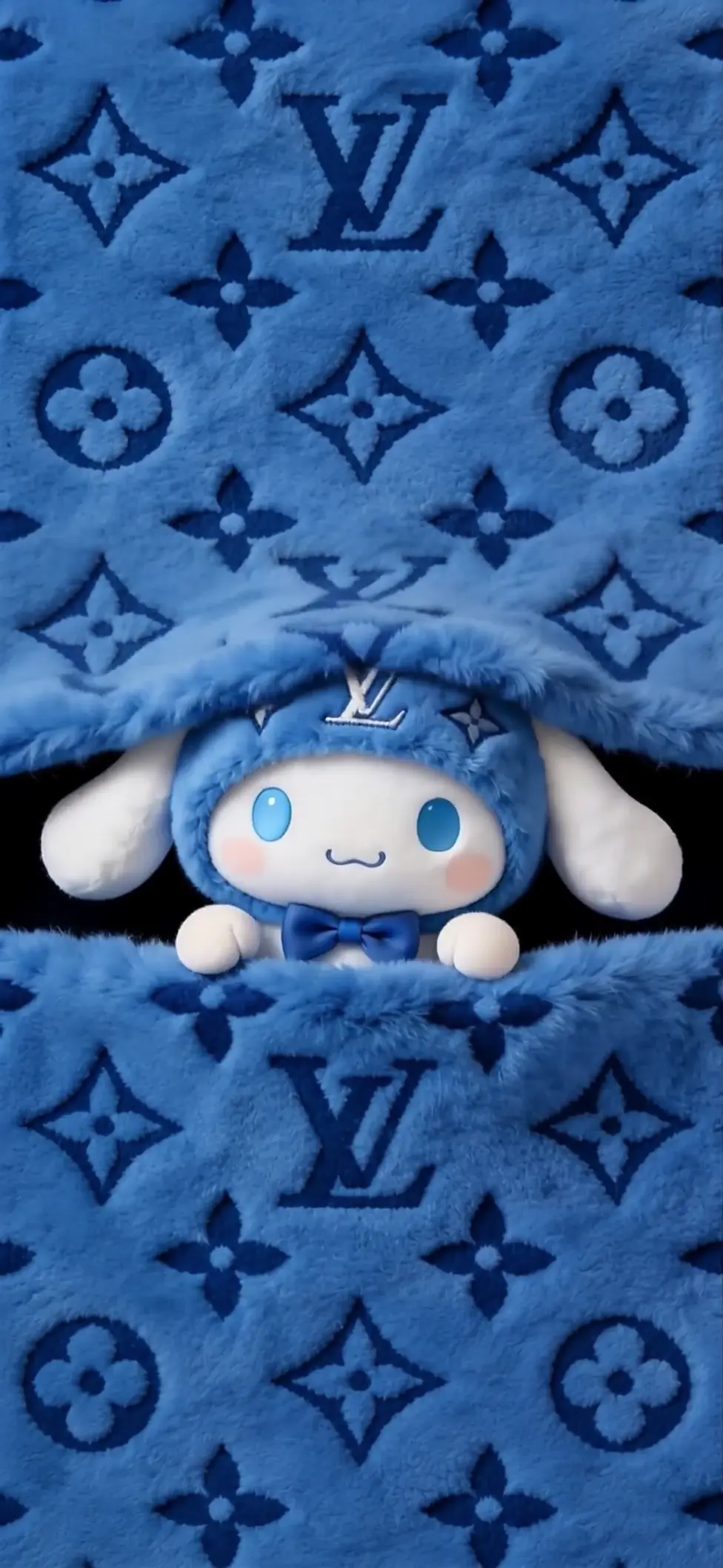Cinnamoroll Peeking Blue Fluffy Louis Vuitton Live Wallpaper