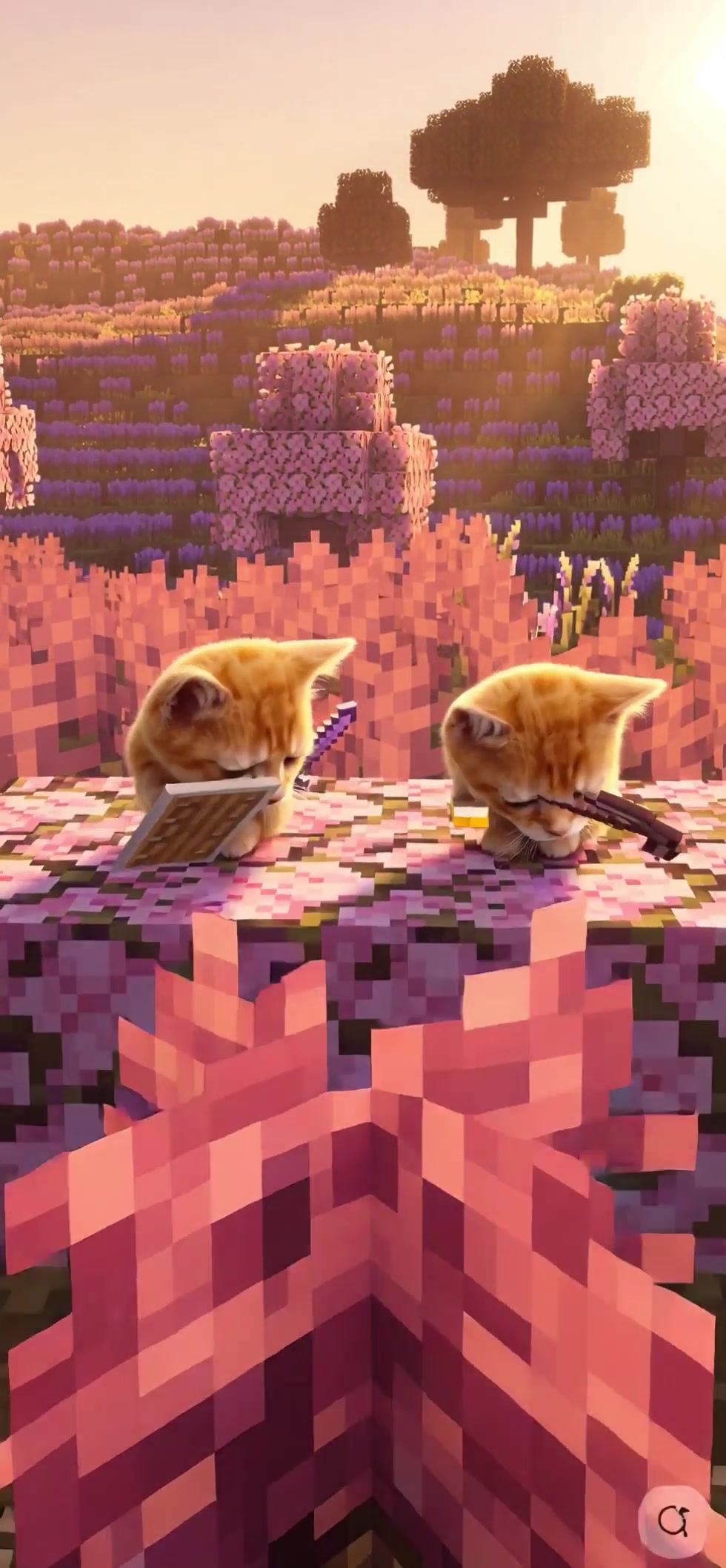Warrior Kittens in Minecraft