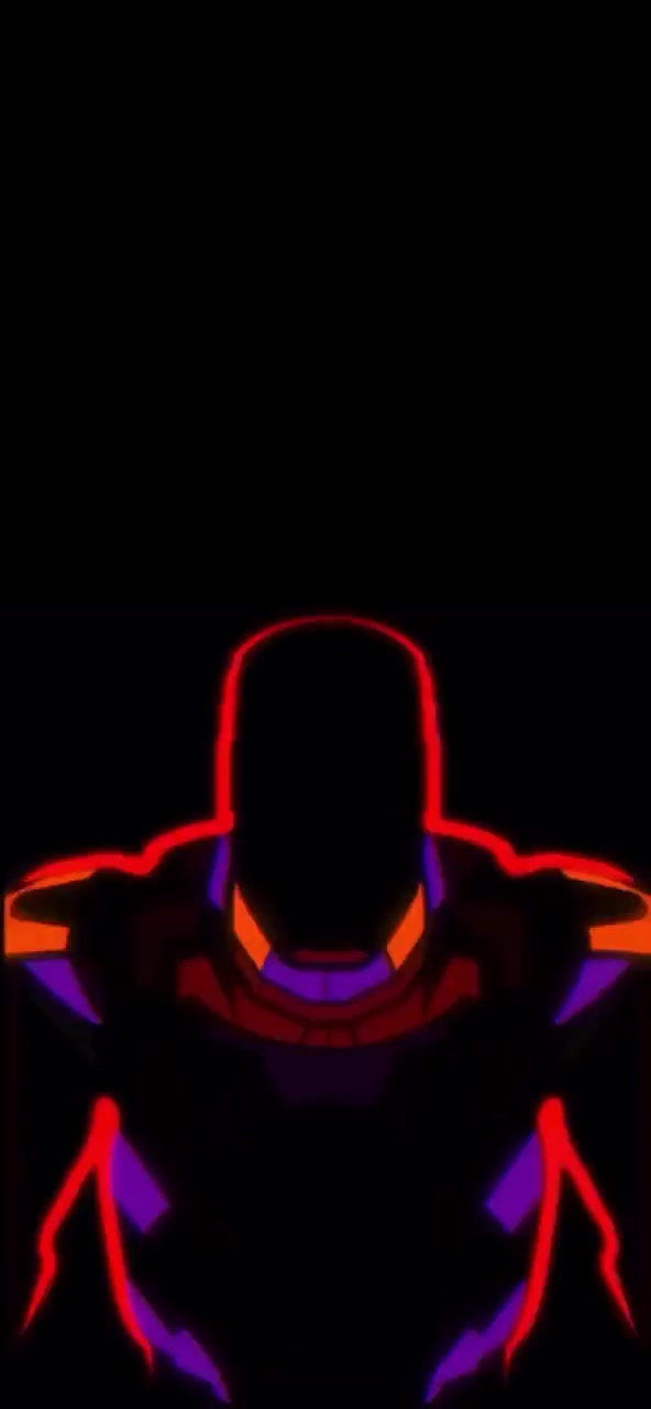 Neon Armor Silhouette Glow