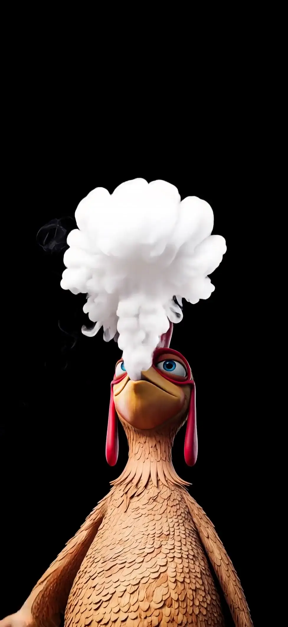 Stylish Chicken Smoking Cigar Animated Wallpaper
