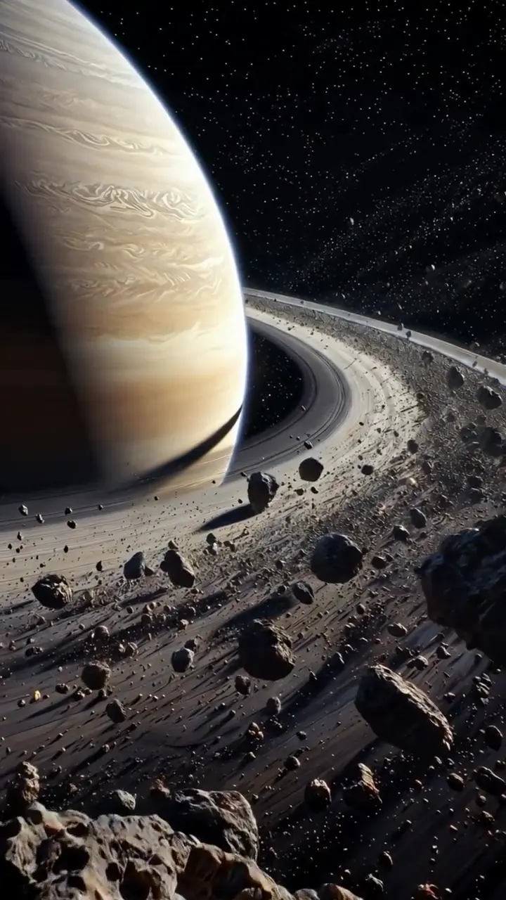 Saturn Majestic Rings 4K Space Live Wallpaper