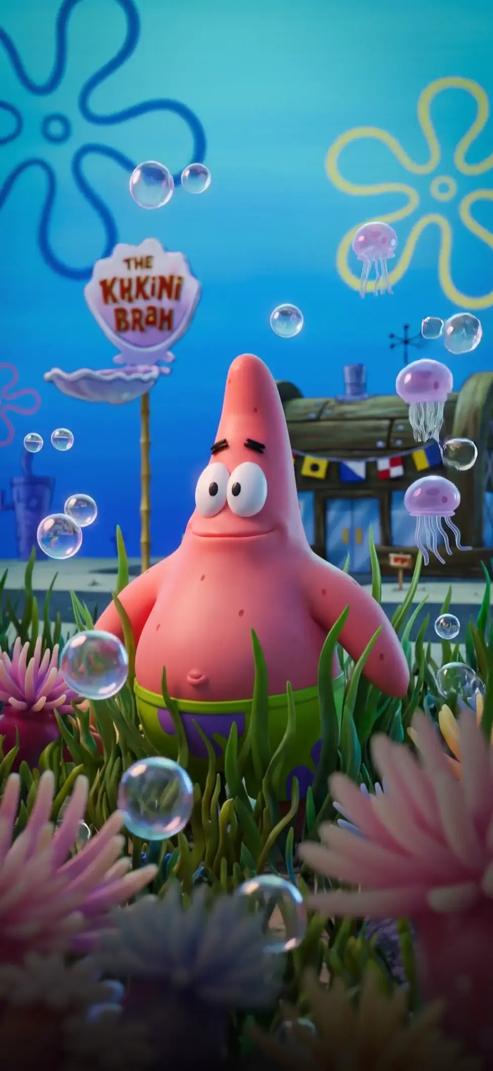 Patrick Star Underwater Live Wallpaper in 4K