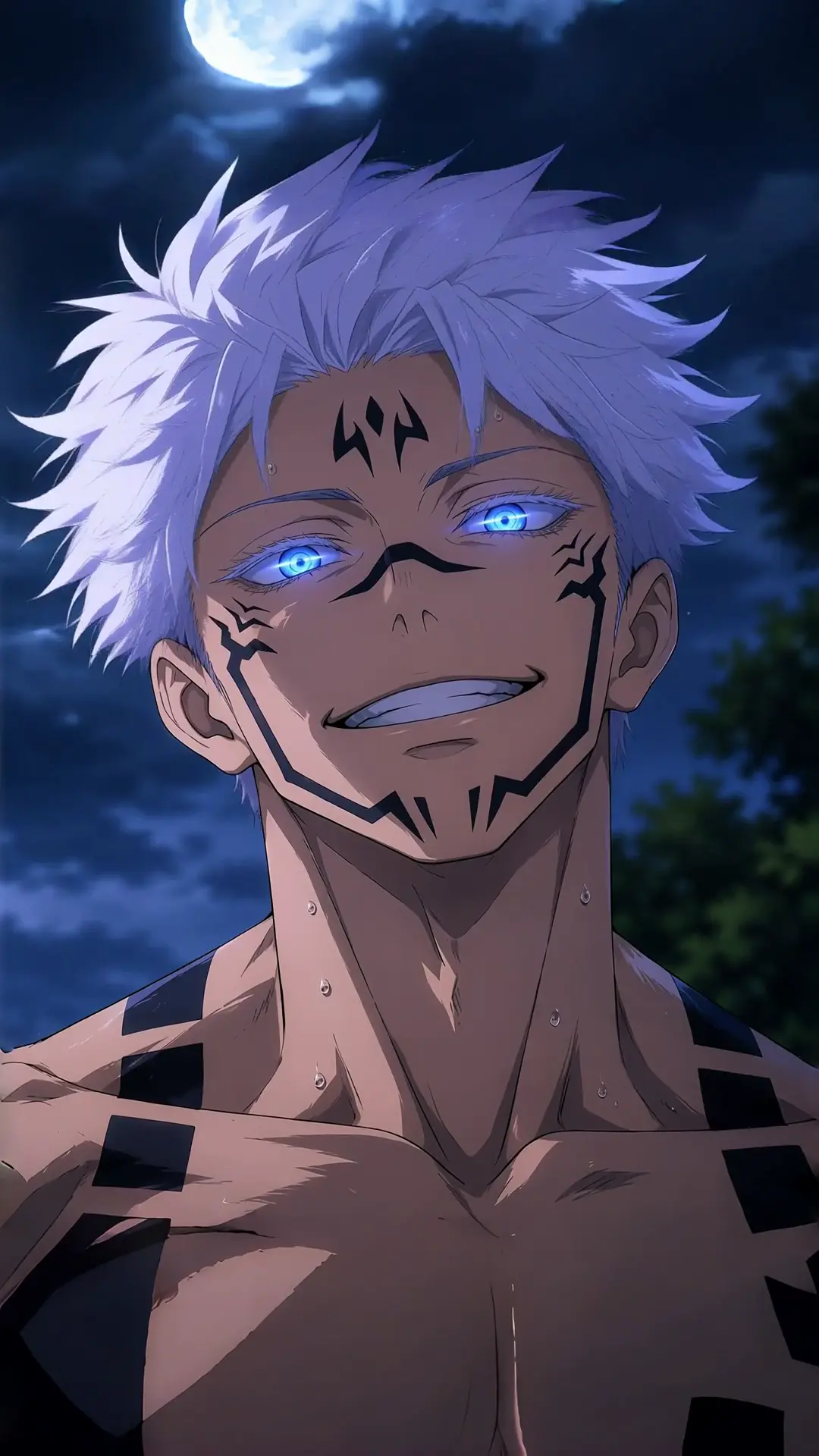 Gojo Sukuna Grin Live Wallpaper For Phone