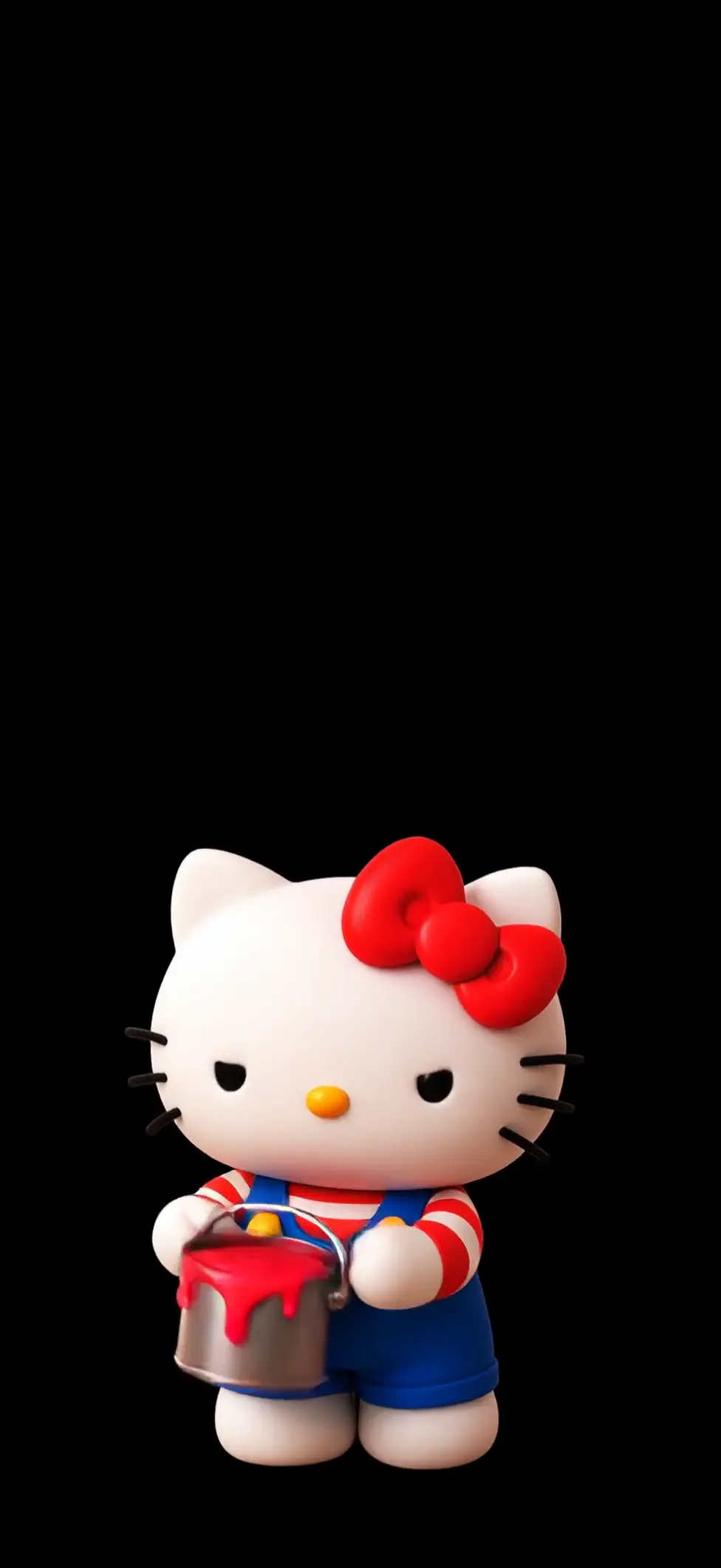 Cute Hello Kitty Animated Paint Spill Wallpaper HD