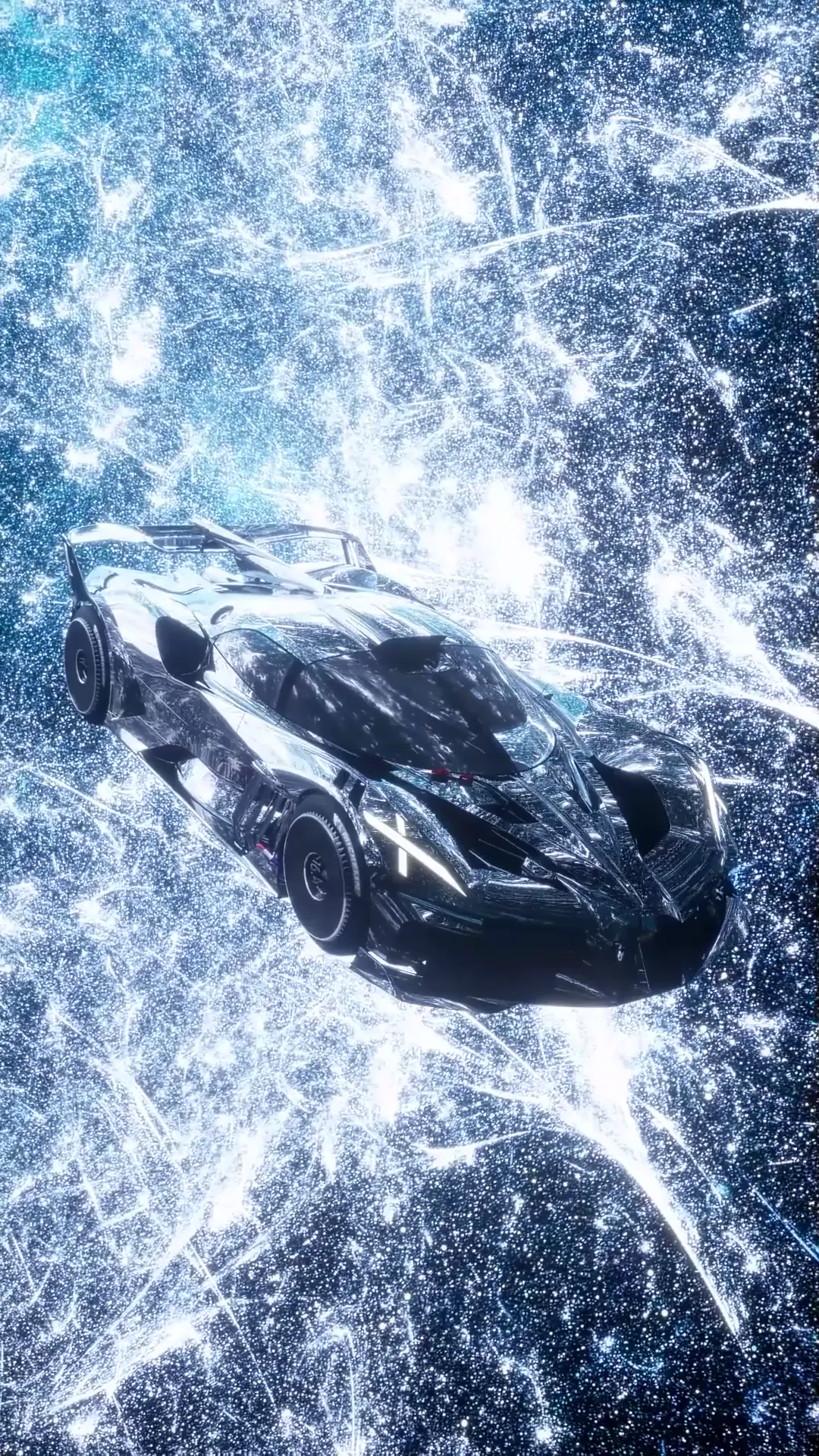 Bugatti Bolide Supercar in Futuristic Space Wallpaper