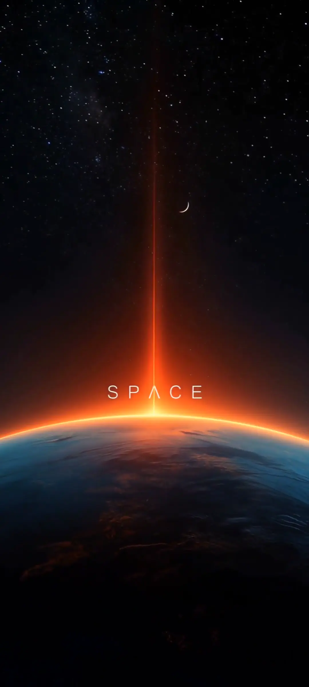Cosmic Earth Live Wallpaper with Space Beam in 4K