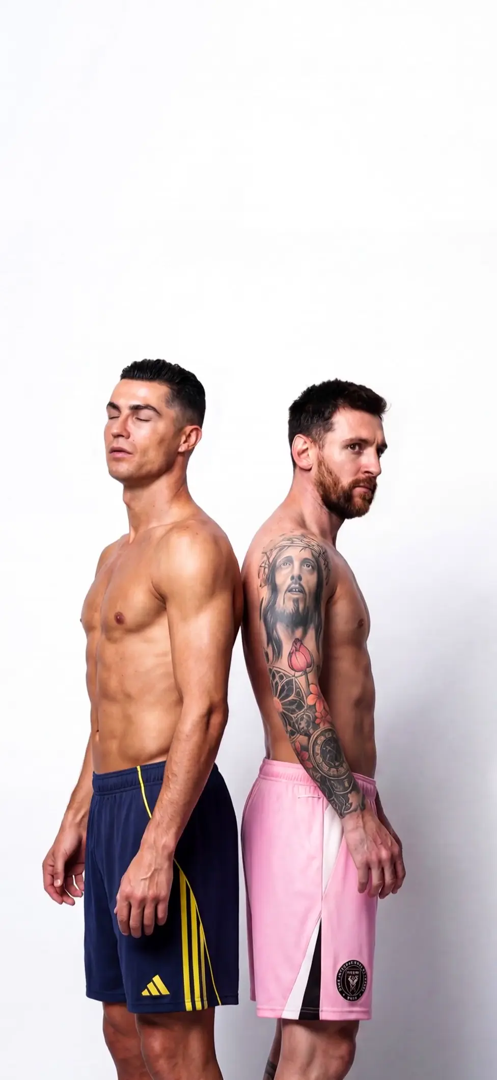 Football Legends Duo Back to Back 4K Live Wallpaper