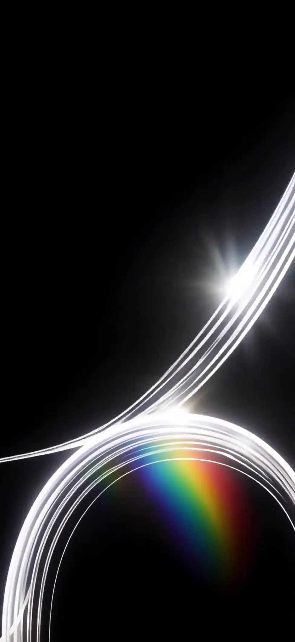 Aesthetic Abstract Rainbow Light iPhone 4K Wallpaper