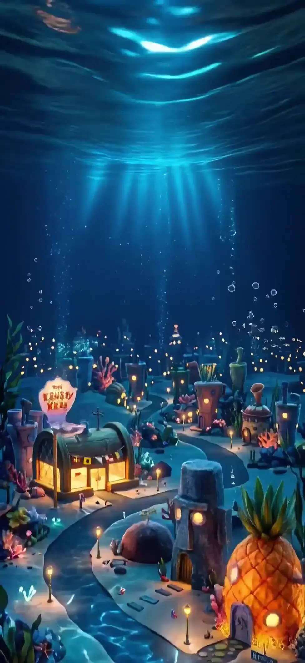 Spongebob's Bikini Bottom Underwater Animated Wallpaper